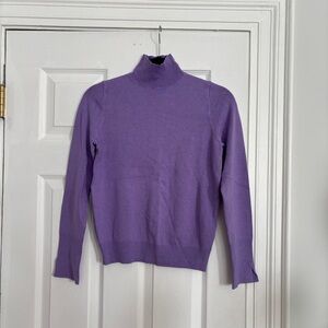 Purple Zara Women's Turtleneck Sweater